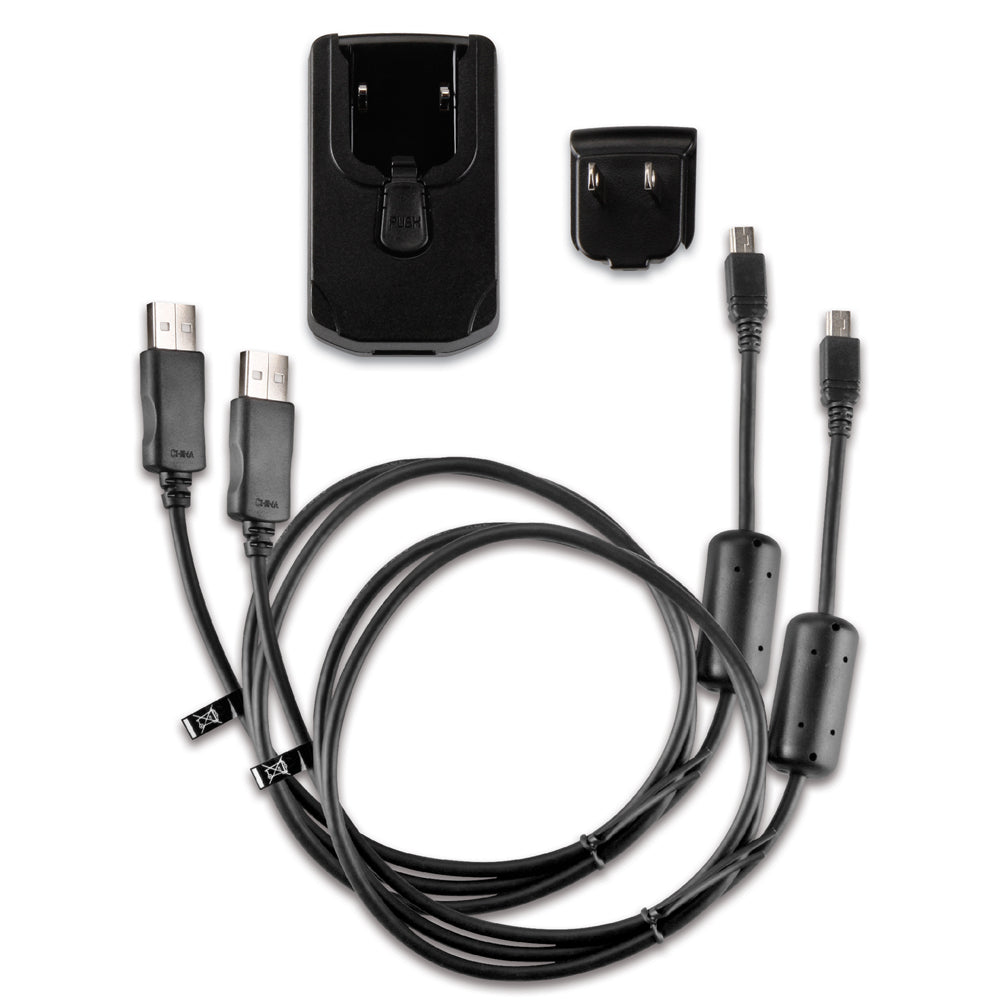 Garmin AC Adapter Cable Kit, Micro/Mini USB, Charge/Sync, 110V U.S. Plug — Quality Boat Parts
