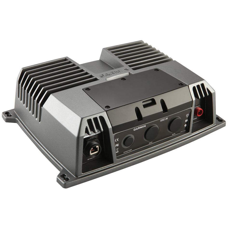 Garmin GSD 26 Digital Black Box Network Sounder, Garmin Marine Network, CHIRP Spread Spectrum, Dual Transceiver, 10-35V, IPX7, 25-3000W RMS, 25-250 kHz, 10,000 ft Max Depth — Quality Boat Parts
