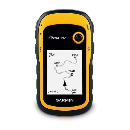 Garmin eTrex 10 Handheld GPS, Worldwide Basemap, GPS/GLONASS, 2.2 in Monochrome Display, IPX7, 25 hr Battery Life — Quality Boat Parts