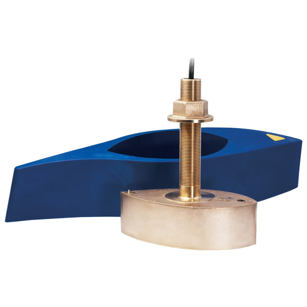 Garmin B260 Thru-Hull Depth/Temp Transducer, 8-Pin, 1kW, 50/200 kHz, Bronze, Fairing Block — Quality Boat Parts