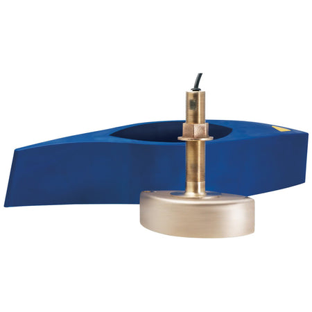 Garmin B265LM Bronze Thru-Hull CHIRP Transducer, For GSD 26 CHIRP Sonar Module, 1 kW, Depth/Temperature, 42-65 and 85-135 kHz, 3,000 ft Max Depth, 39 ft Cable, 0-20 Degree Deadrise, Bare Wire — Quality Boat Parts