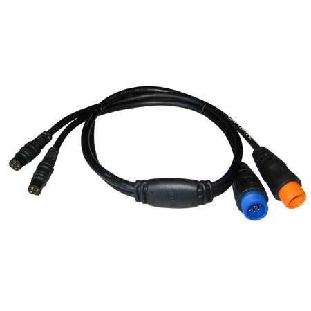 Garmin Transducer Adapter Cable, 12-Pin and 8-Pin to Dual 4-Pin — Quality Boat Parts