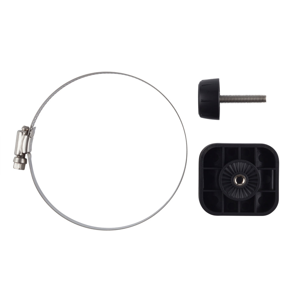 Garmin Panoptix Trolling Motor Barrel Mount, For PS21 and PS22-TR, Molded Teeth, Bracket with Hose Clamp and Thumb Screw — Quality Boat Parts