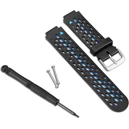 Garmin Replacement Watch Bands, For Forerunner 230/235/630, Black & Gray Silicone, Pins and Removal Tools Included — Quality Boat Parts