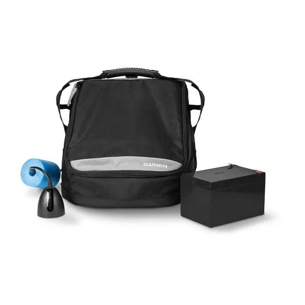 Garmin Large Portable Ice Fishing Kit, For 9 in STRIKER/ECHOMAP, GT10HN-IF High-Narrow Beam CHIRP, Rechargeable Battery, Charger — Quality Boat Parts