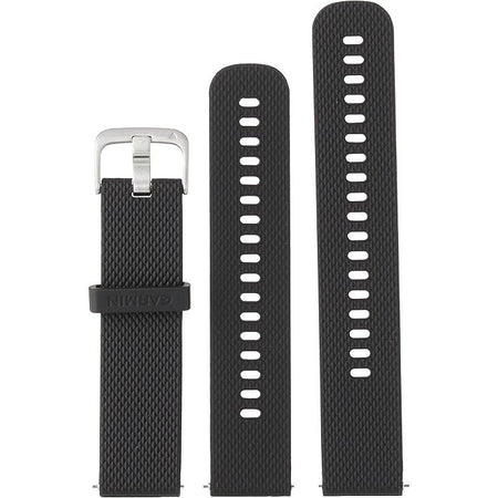 Garmin Quick Release 20 mm Watch Band, Black Silicone, Stainless Steel Hardware — Quality Boat Parts