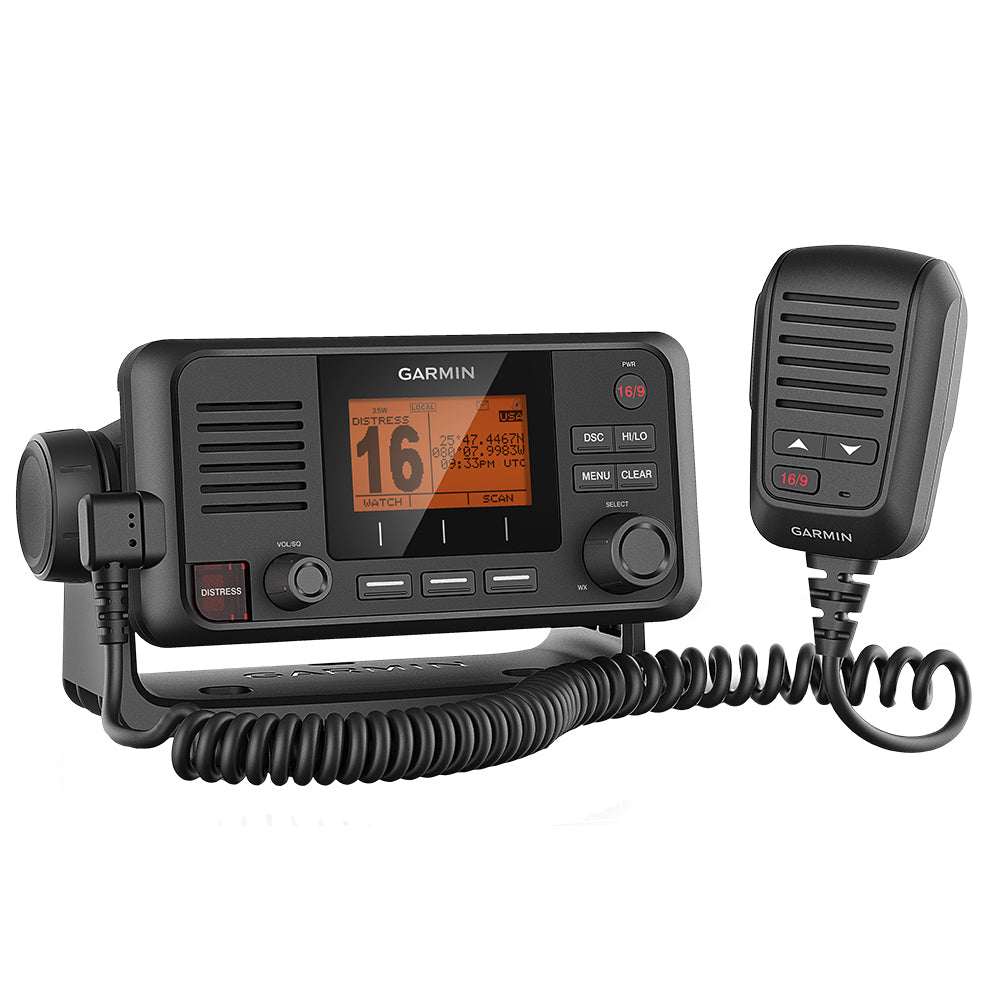 Garmin VHF 115 Fixed-Mount Marine VHF Radio, 25W, Built-In GPS, Class D DSC, NMEA 2000 — Quality Boat Parts