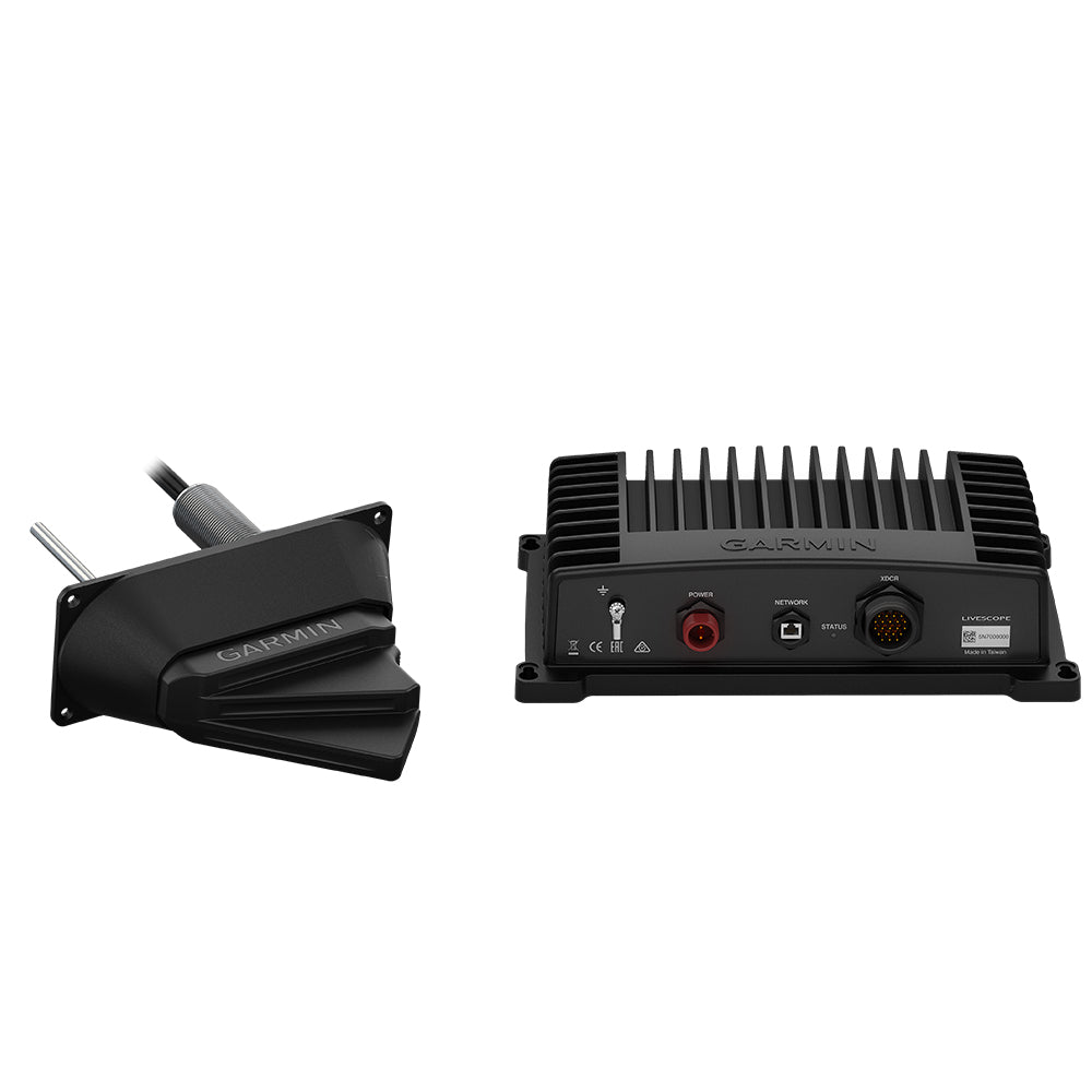 Garmin Panoptix LiveScope Scanning Sonar System, GLS 10 Sonar Black Box, LVS32 Transducer, Thru-Hull Mount, 10-32V, IPX7, Up to 200 ft — Quality Boat Parts