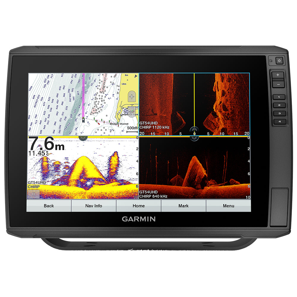 Garmin ECHOMAP Ultra 122sv Chartplotter/Sonar Combo, Without Transducer, 12.1in Keyed-Assist Touchscreen, CHIRP, ClearVü, SideVü, LiveScope Compatible, NMEA 2000, Wi-Fi, ActiveCaptain, IPX7 — Quality Boat Parts