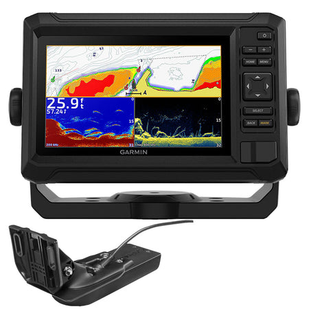 Garmin ECHOMAP UHD2 54cv 5 in Chartplotter/Fishfinder Combo, GT20-TM Transducer Included, Keyed Display, Traditional CHIRP, ClearVü, BlueChart g3, Wi-Fi — Quality Boat Parts