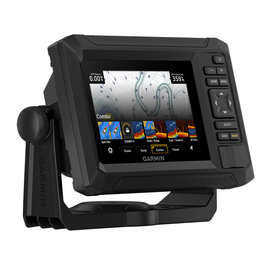 Garmin ECHOMAP UHD2 54cv 5 in Chartplotter/Fishfinder Combo, GT20-TM Transducer Included, Keyed Display, Traditional CHIRP, ClearVü, BlueChart g3, Wi-Fi — Quality Boat Parts
