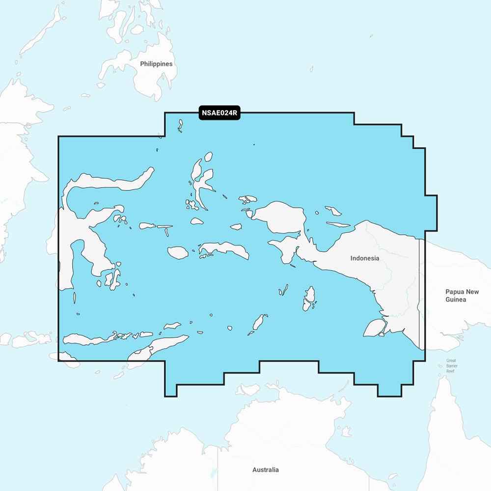 Garmin Navionics+ NSAE024R Electronic Chart Card, microSD/SD, Central West Papua & East Sulawesi, 1-Year Subscription — Quality Boat Parts