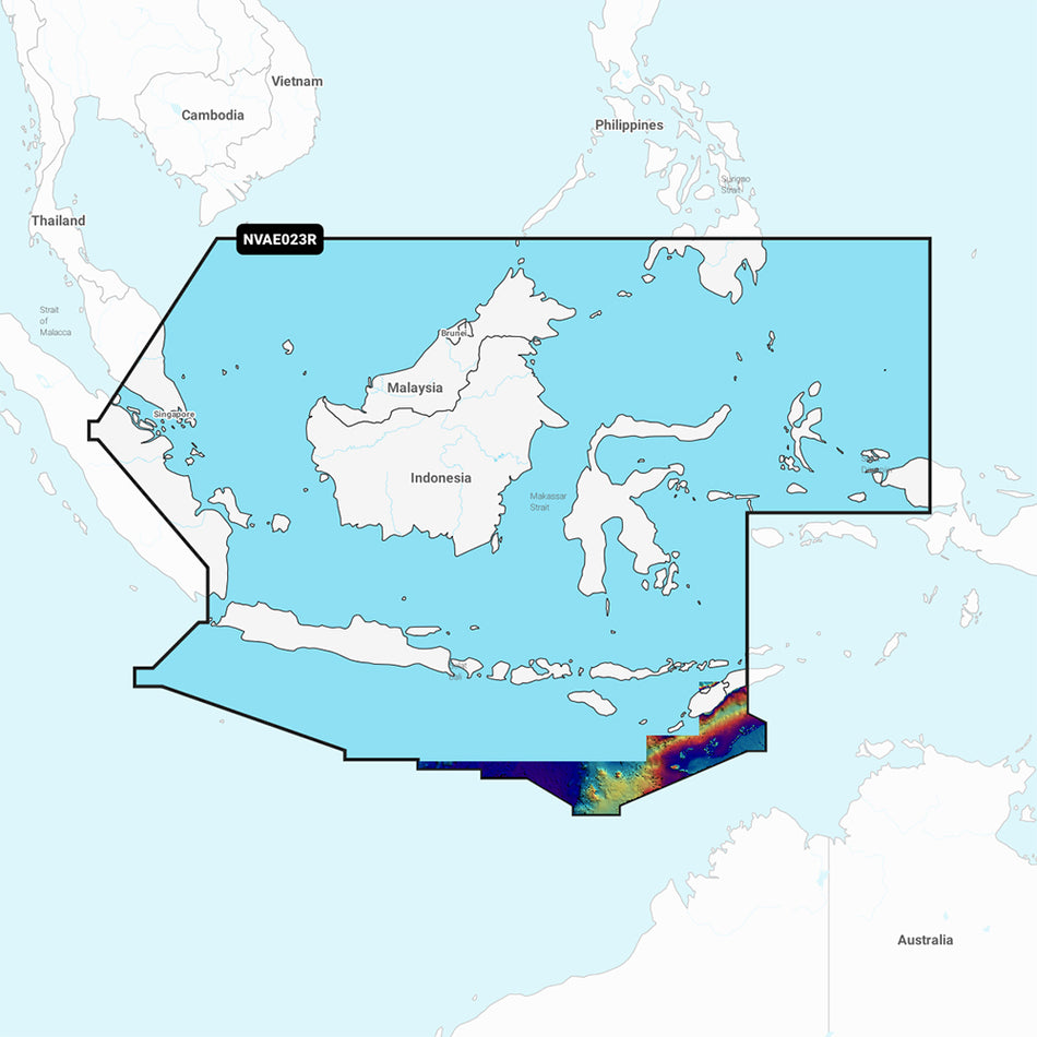 Garmin Navionics Vision+ NVAE023R Electronic Chart, Java & Borneo — Quality Boat Parts