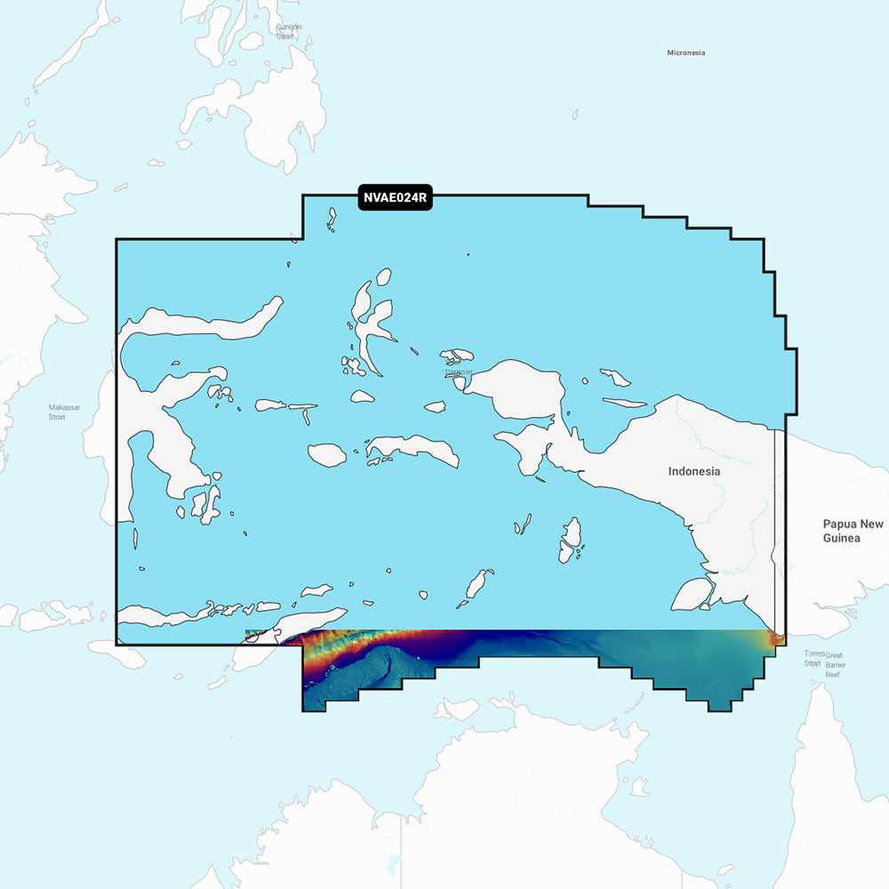Garmin Navionics Vision+ NVAE024R Marine Chart Card, For Compatible Garmin Chartplotters, Central West Papua & East Sulawesi, microSD/SD, 1-Year Subscription, Daily Updates, Auto Guidance+ — Quality Boat Parts