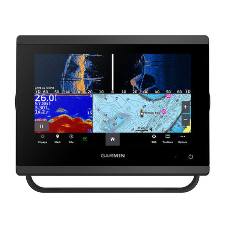 Garmin GPSMAP 743xsv 7" Chartplotter/Fishfinder Combo, Touchscreen, SideVü Sonar, ClearVü Sonar, Navionics+ Built-In — Quality Boat Parts
