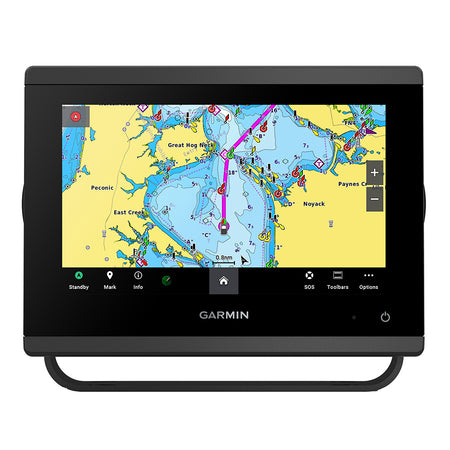 Garmin GPSMAP 743xsv 7" Chartplotter/Fishfinder Combo, Touchscreen, SideVü Sonar, ClearVü Sonar, Navionics+ Built-In — Quality Boat Parts