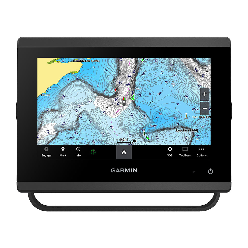 Garmin GPSMAP 743xsv 7" Chartplotter/Fishfinder Combo, Touchscreen, SideVü Sonar, ClearVü Sonar, Navionics+ Built-In — Quality Boat Parts