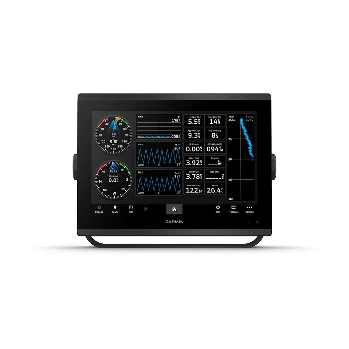 Garmin GPSMAP 1243 12" Chartplotter, Navionics+ Charts, NMEA 2000 — Quality Boat Parts