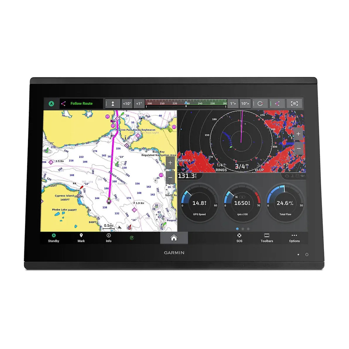 Garmin GPSMAP 8622 Chartplotter, 22 in Full HD, Navionics+ Charts — Quality Boat Parts