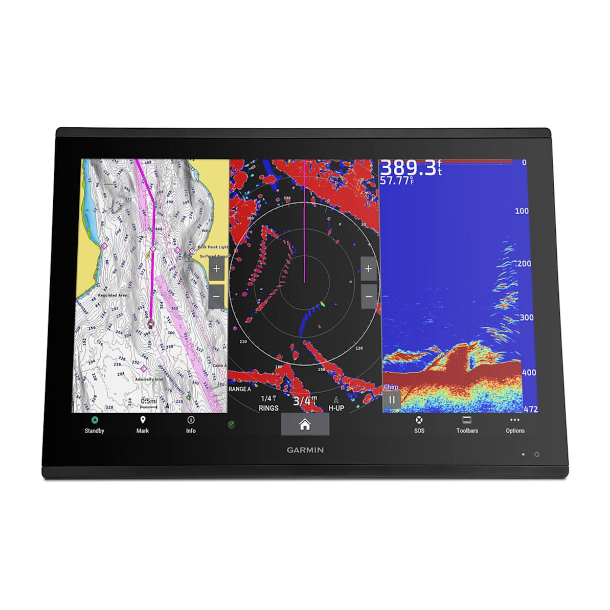 Garmin GPSMAP 8624 Chartplotter, 24in Full HD Touchscreen, US/Canada Garmin Navionics+ Charts, NMEA 2000 — Quality Boat Parts