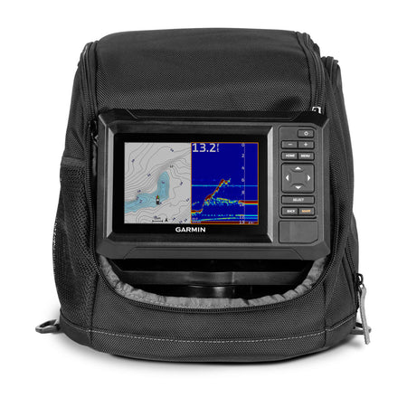 Garmin ECHOMAP UHD2 53cv Fishfinder/GPS Ice Fishing Bundle, 5in Keyed Display, Dual Beam-IF Transducer, 15/45 Degree Beamwidth, Built-In Flasher, Navionics+ Maps — Quality Boat Parts