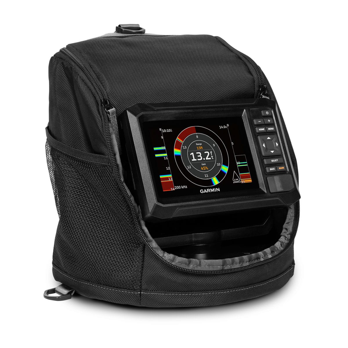 Garmin ECHOMAP UHD2 53cv Fishfinder/GPS Ice Fishing Bundle, 5in Keyed Display, Dual Beam-IF Transducer, 15/45 Degree Beamwidth, Built-In Flasher, Navionics+ Maps — Quality Boat Parts