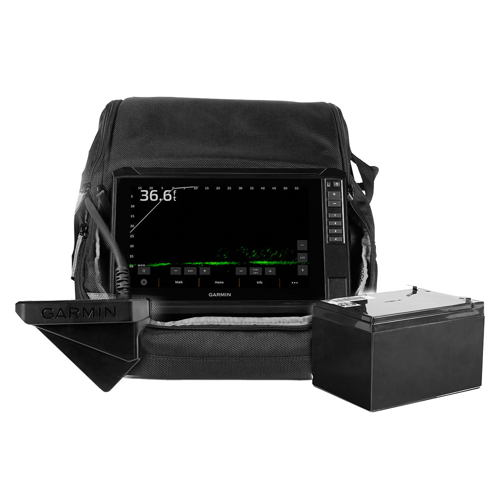 Garmin ECHOMAP UHD2 93sv LiveScope Ice Fishing Bundle, LVS32-IF Transducer, GLS 10 Sonar Module, 9 in — Quality Boat Parts