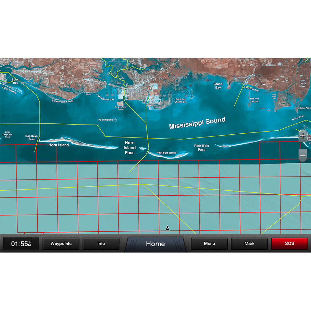 Garmin Standard Mapping Mississippi Sound Electronic Chart Card, Premium, microSD/SD, High-Resolution Coastal Aerial Overlay, Recommended Routes, Local Waterway Names, Wildlife Management Areas, Offshore Lease Areas, Offshore Field Lease Blocks — Quality Boat Parts