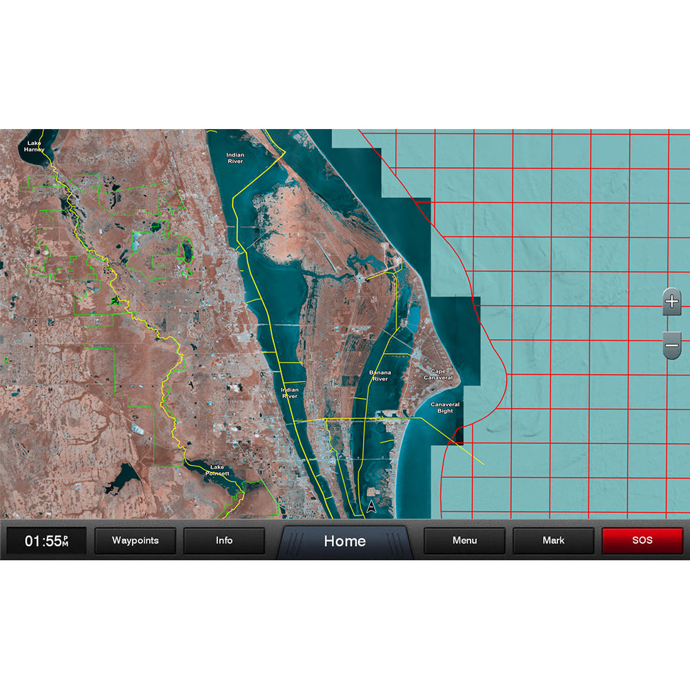 Garmin Standard Mapping Florida East Pen Premium microSD/SD Card, Coastal Aerial Overlay, Wildlife Management Areas, Offshore Lease Blocks — Quality Boat Parts