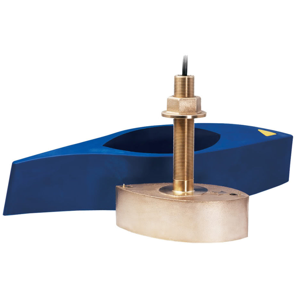 Simrad xSonic B275LH-W Bronze Thru-Hull CHIRP Transducer, 42-65 kHz Low, 150-250 kHz High, 1 kW, 25° Wide Beam, 9-Pin, With Fairing Block — Quality Boat Parts