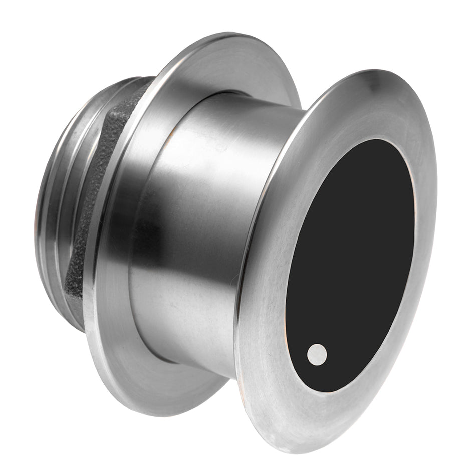 Simrad XSONIC SS175M Thru-Hull Medium CHIRP Transducer, 1 kW, 20° Tilt, 85-135 kHz, Stainless Steel, 9-Pin, Depth/Temp, 10 m Cable — Quality Boat Parts