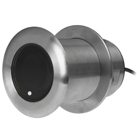 Simrad XSonic SS75H Depth/Temp Thru-Hull CHIRP Transducer, Stainless Steel Housing, 130-210kHz, 600W, 12 Degree Tilt, 9-Pin, 10m Cable — Quality Boat Parts