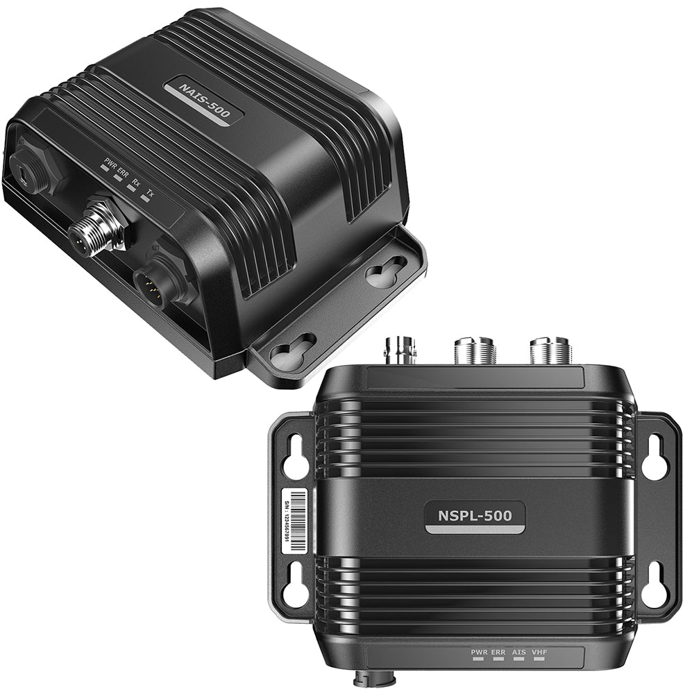 Simrad NAIS-500 Class B AIS Transponder Kit, NSPL-500 VHF/AIS/FM Antenna Splitter, GPS-500 GPS Antenna, NMEA 2000, IPX7, 9.6-31.2V — Quality Boat Parts