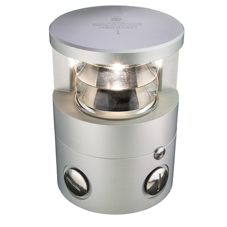 Lopolight 225 Degree Double Masthead Light, For Vessels Over 50m, White Light, 6NM, IP68, 22-32VDC, 13W, Horizontal Mount — Quality Boat Parts