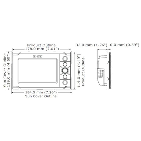 B&G H5000 Graphic Display, NMEA 2000, 5 in Sunlight Viewable Color — Quality Boat Parts