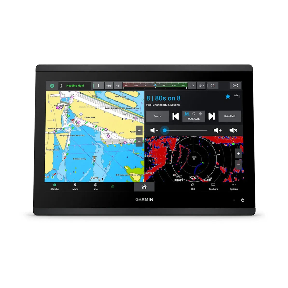 Garmin GPSMAP 1643 GN+ Chartplotter, Non-Sonar, 16 in HD IPS Touchscreen, Garmin Navionics+ Charts, NMEA 2000, IPX7 — Quality Boat Parts