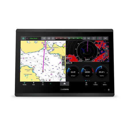 Garmin GPSMAP 1643 GN+ Chartplotter, Non-Sonar, 16 in HD IPS Touchscreen, Garmin Navionics+ Charts, NMEA 2000, IPX7 — Quality Boat Parts