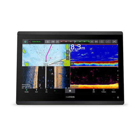 Garmin GPSMAP 1623xsv Chartplotter with Sonar, 16 in IPS Touchscreen, UHD SideVu/ClearVu, 1 kW CHIRP, NMEA 2000, Wi-Fi — Quality Boat Parts
