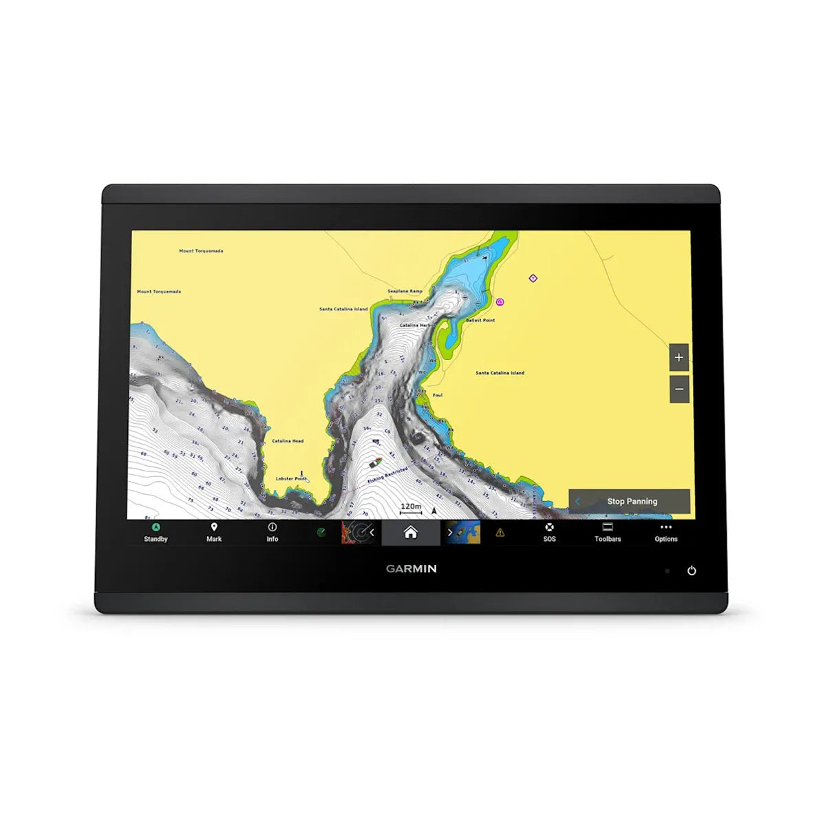 Garmin GPSMAP 1623xsv Chartplotter with Sonar, 16 in IPS Touchscreen, UHD SideVu/ClearVu, 1 kW CHIRP, NMEA 2000, Wi-Fi — Quality Boat Parts