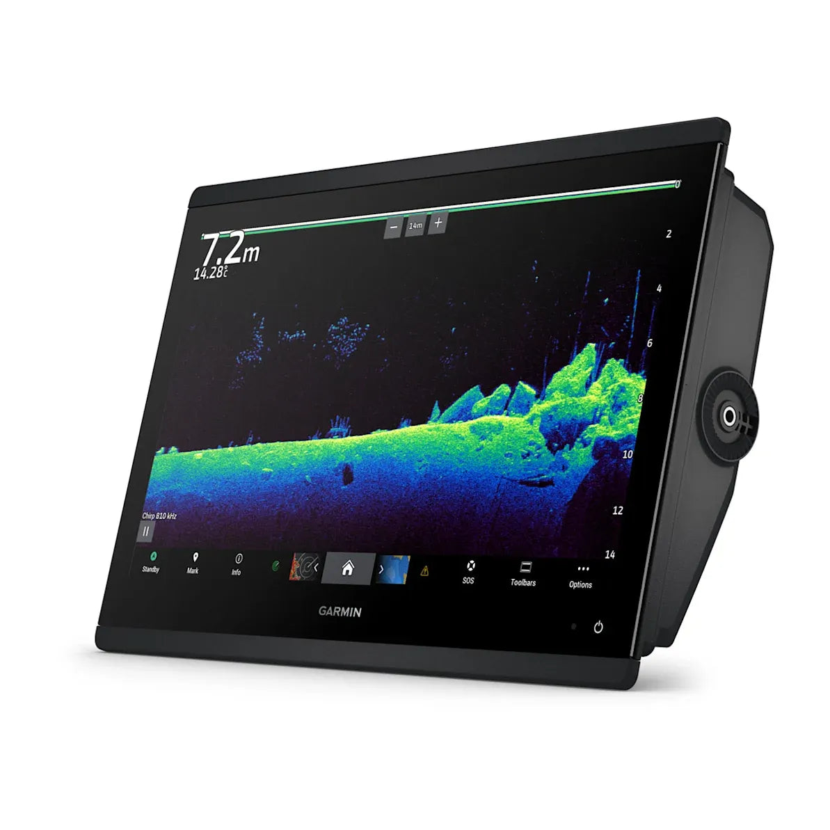 Garmin GPSMAP 1623xsv Chartplotter with Sonar, 16 in IPS Touchscreen, UHD SideVu/ClearVu, 1 kW CHIRP, NMEA 2000, Wi-Fi — Quality Boat Parts