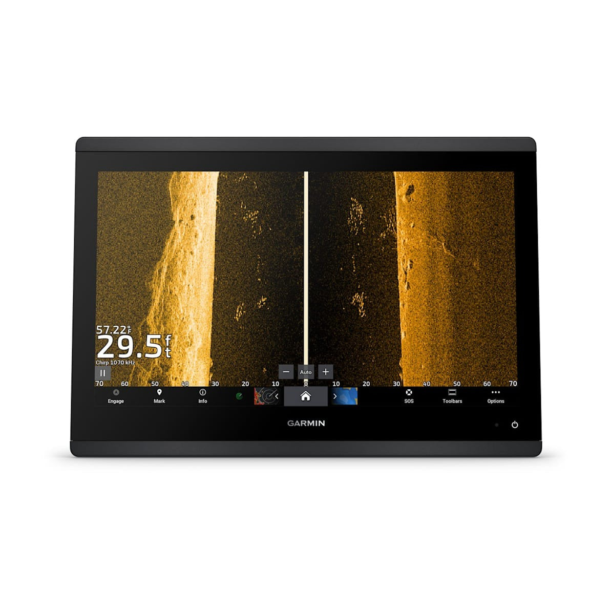 Garmin GPSMAP 1643xsv Chartplotter/Fishfinder, 16 in IPS Touchscreen, Garmin Navionics+ Built-In Charts, Ultra High-Definition SideVü/ClearVü Sonar, 1 kW CHIRP Support, NMEA 2000, Wi-Fi — Quality Boat Parts