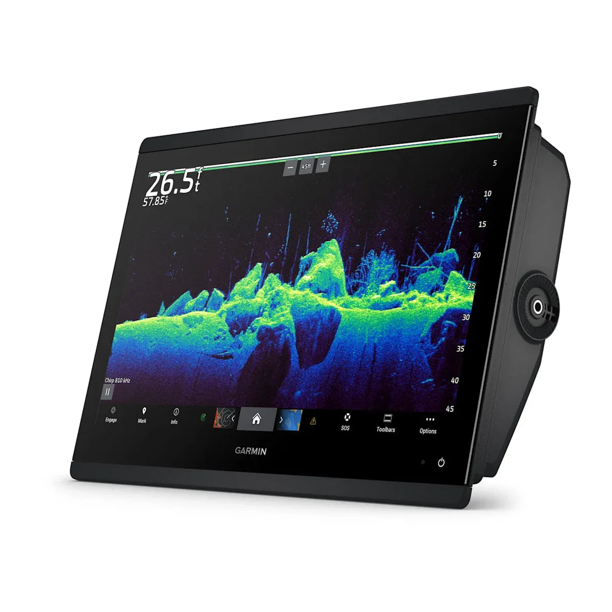 Garmin GPSMAP 1643xsv Chartplotter/Fishfinder, 16 in IPS Touchscreen, Garmin Navionics+ Built-In Charts, Ultra High-Definition SideVü/ClearVü Sonar, 1 kW CHIRP Support, NMEA 2000, Wi-Fi — Quality Boat Parts
