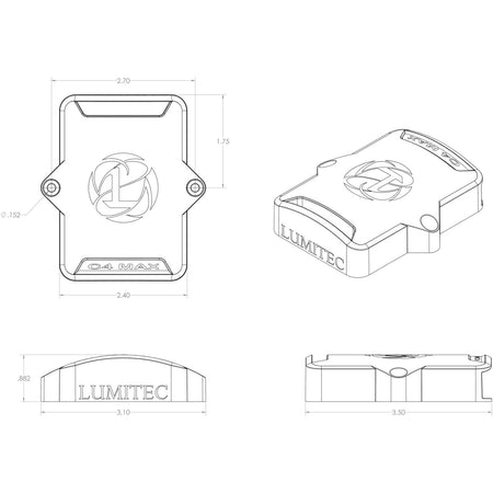 Lumitec Pico C4-MAX RGB/RGBW Control Expansion Module, For Poco System, 10-30V, 10A/Ch, IP67 — Quality Boat Parts