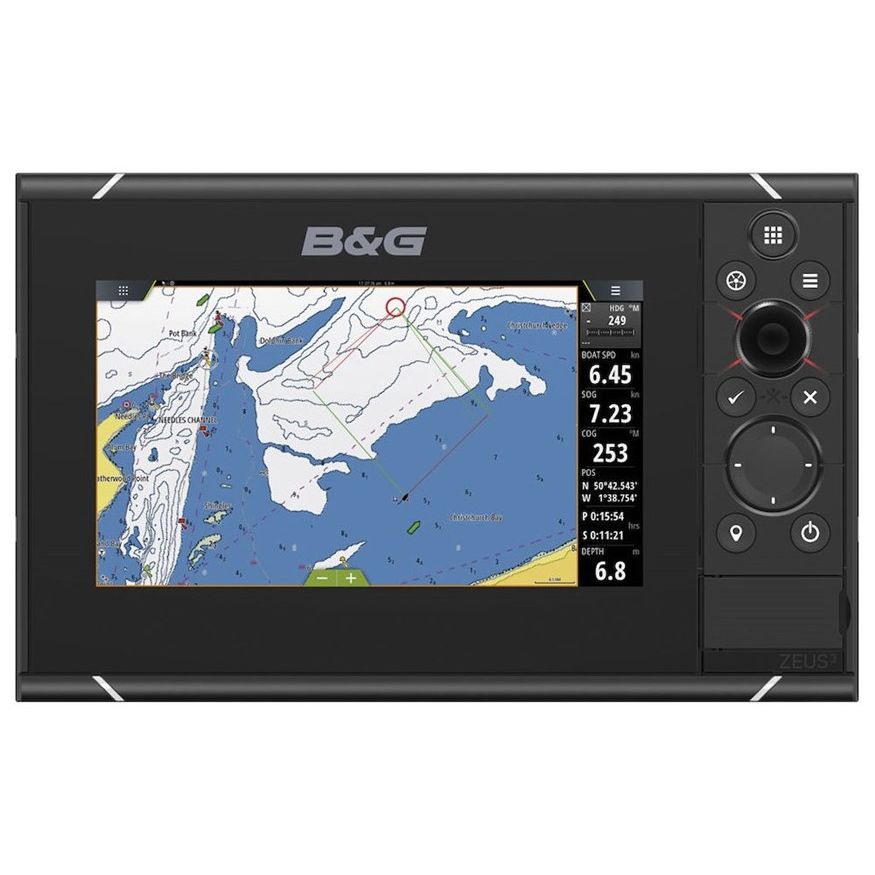 B&G Zeus3 7in Multifunction Display Chartplotter, C-MAP Charts, SolarMAX HD, Touchscreen, Wi-Fi, 10Hz GPS — Quality Boat Parts