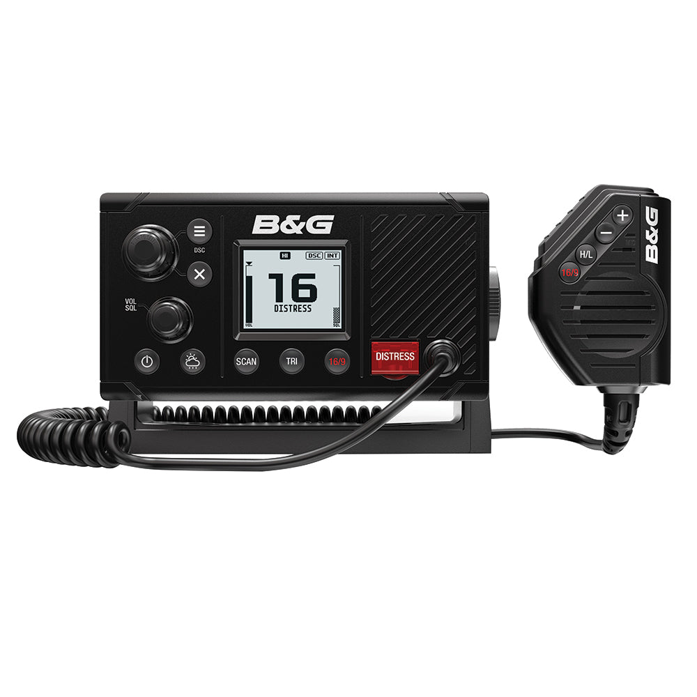B&G V20S Fixed-Mount VHF Radio, Built-In GPS, Class D DSC, NMEA 2000, IPX7 — Quality Boat Parts