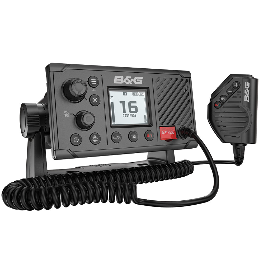 B&G V20S Fixed-Mount VHF Radio, Built-In GPS, Class D DSC, NMEA 2000, IPX7 — Quality Boat Parts