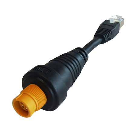 Simrad RJ45-Yellow Round Ethernet Adapter Cable, For NSO evo2 and Zeus2 — Quality Boat Parts