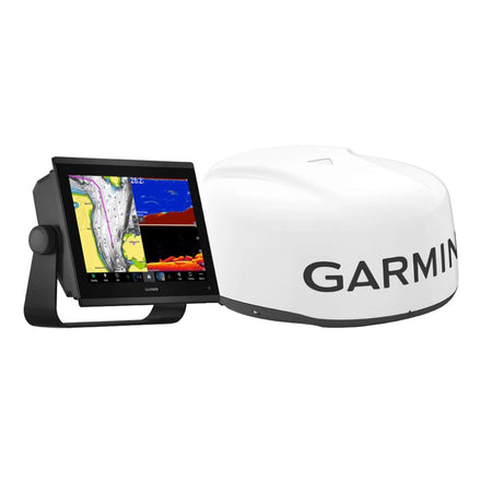 Garmin GPSMAP 1243xsv Chartplotter/Fishfinder and Radar Bundle, 12.1 in IPS Touchscreen, Navionics+ Charts, UHD SideVü/ClearVü Sonar, NMEA 2000, GMR 18 HD3 4 kW 18 in Radar Dome — Quality Boat Parts