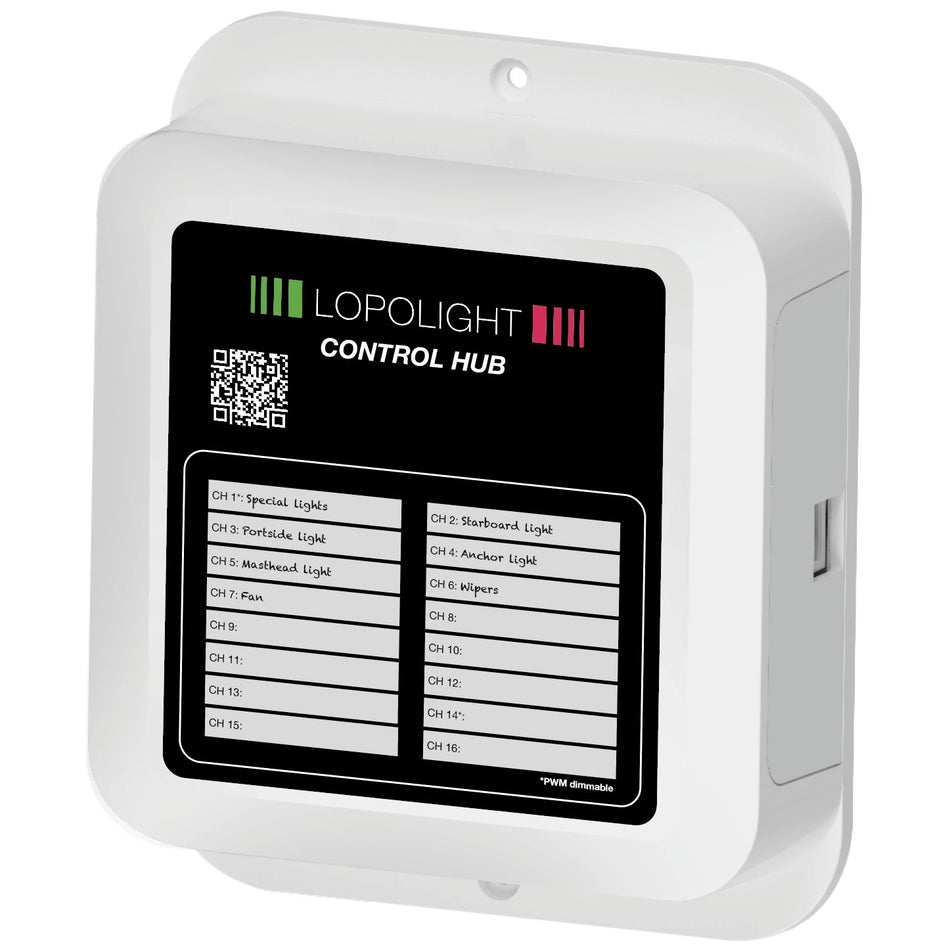Lopolight MFD Control Hub, 10-32V DC, 16-Channel, 10A Total — Quality Boat Parts