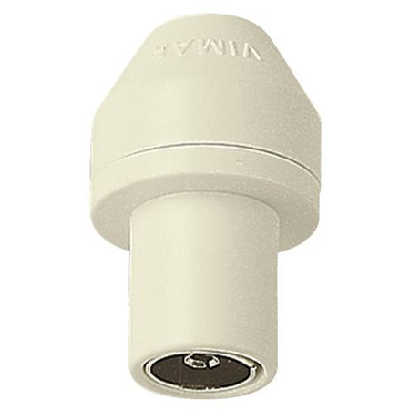 Vimar Coaxial TV Socket Outlet, IEC 9.5mm, 75 Ohm, Axial Entry, RG59, Ivory — Quality Boat Parts